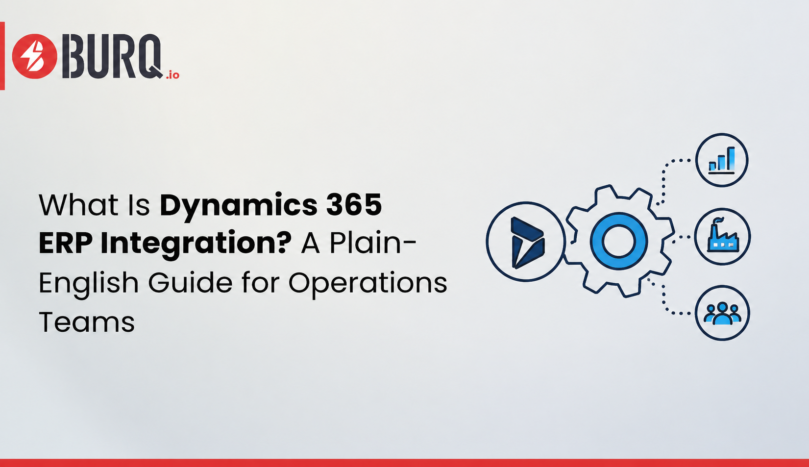 a featured image for a blog on dynamics 365 erp integration